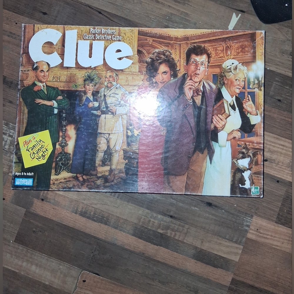 Hasbro Whodunit Mystery Game with Green and White Accents